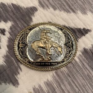 Montana Silversmiths Silver and Gold Western Belt Buckle